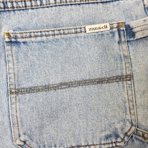 Zana Di Jean Light Wash Women's Size 13/14 Button Fly Shorts - Picture 11 of 13